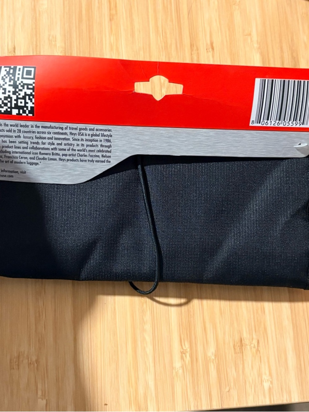 HEYS Hanging Jewelry Bag Black Travel Essential NWT - Picture 2 of 3